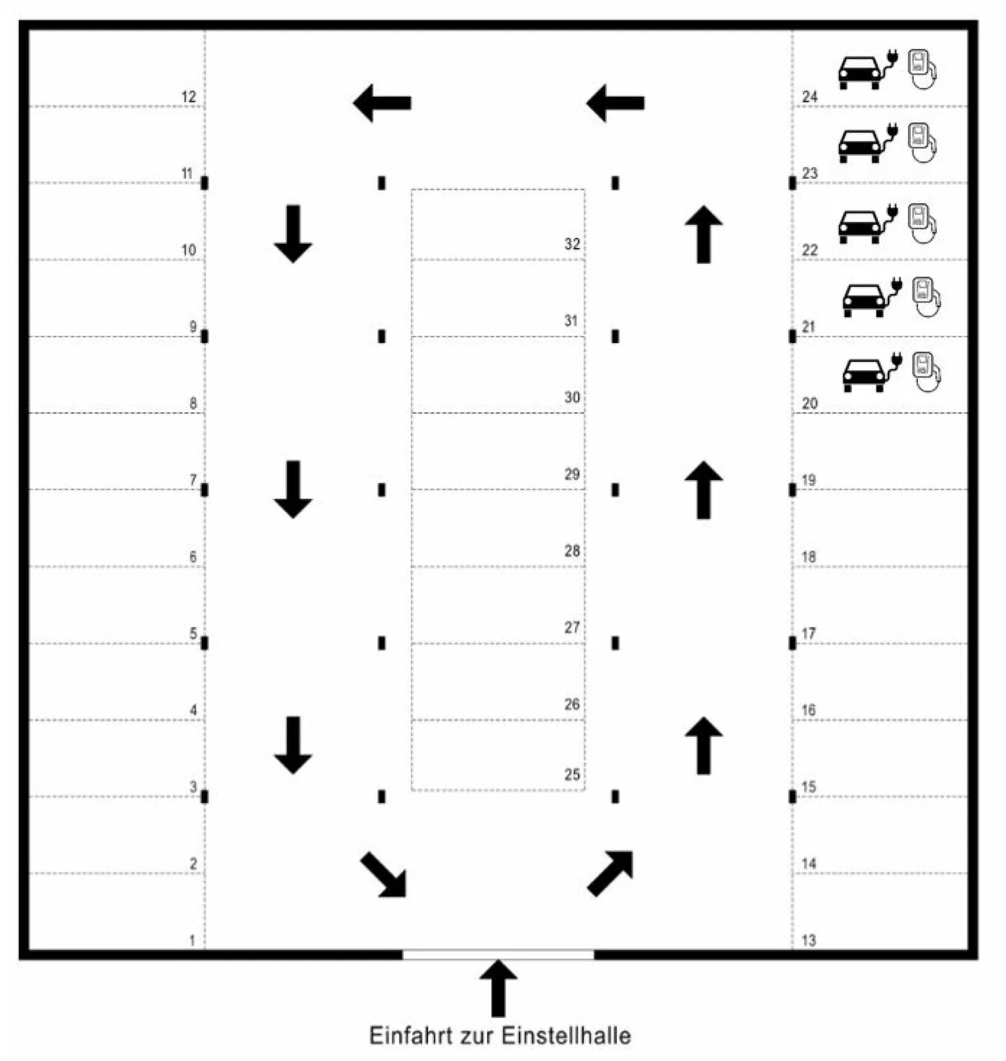 Tiefgaragenplatz mit Lademöglichkeit - Foto 10 von 10