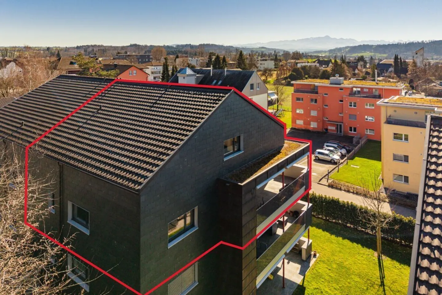 Le panorama rencontre le confort de vie - Penthouse de 6,5 pièces avec vue sur l'Alpstein - Photo 1 sur 14