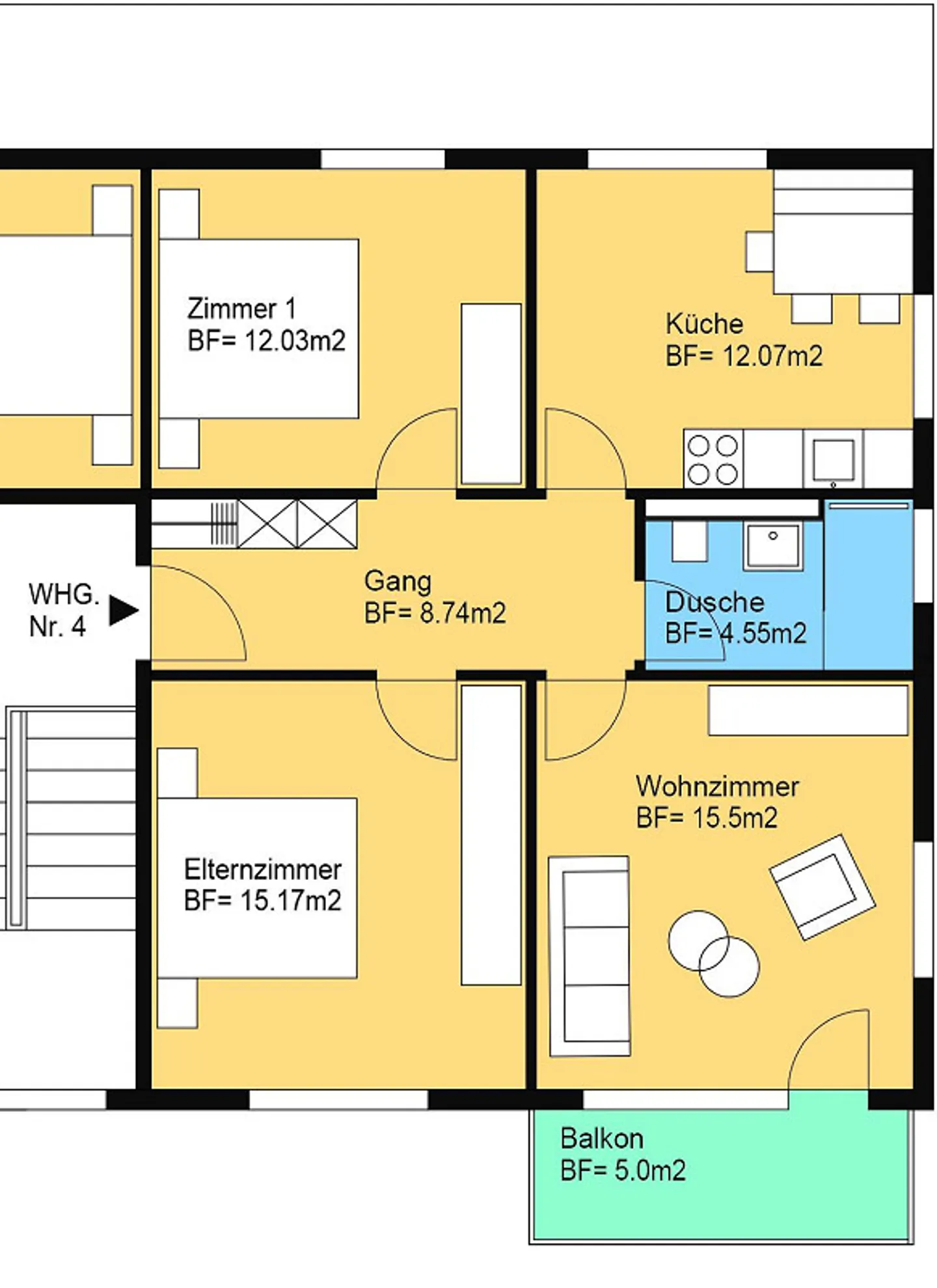 Appartement 3.5 pièces dans un emplacement calme - Photo 10 sur 10