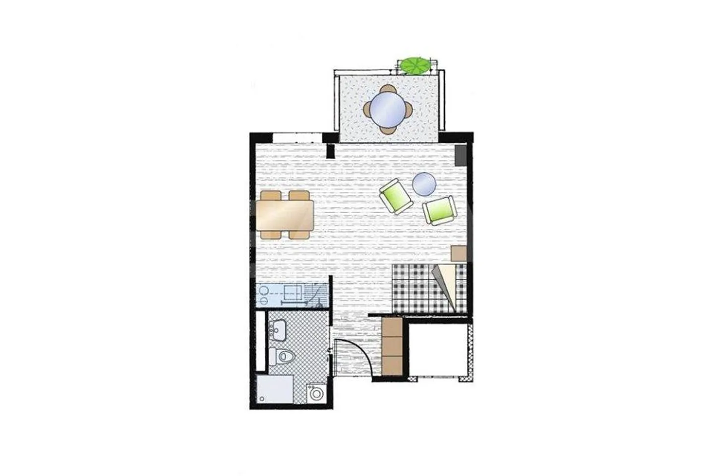 Small apartment in a central location / Ideal investment property or for self-use - Photo 6 of 6