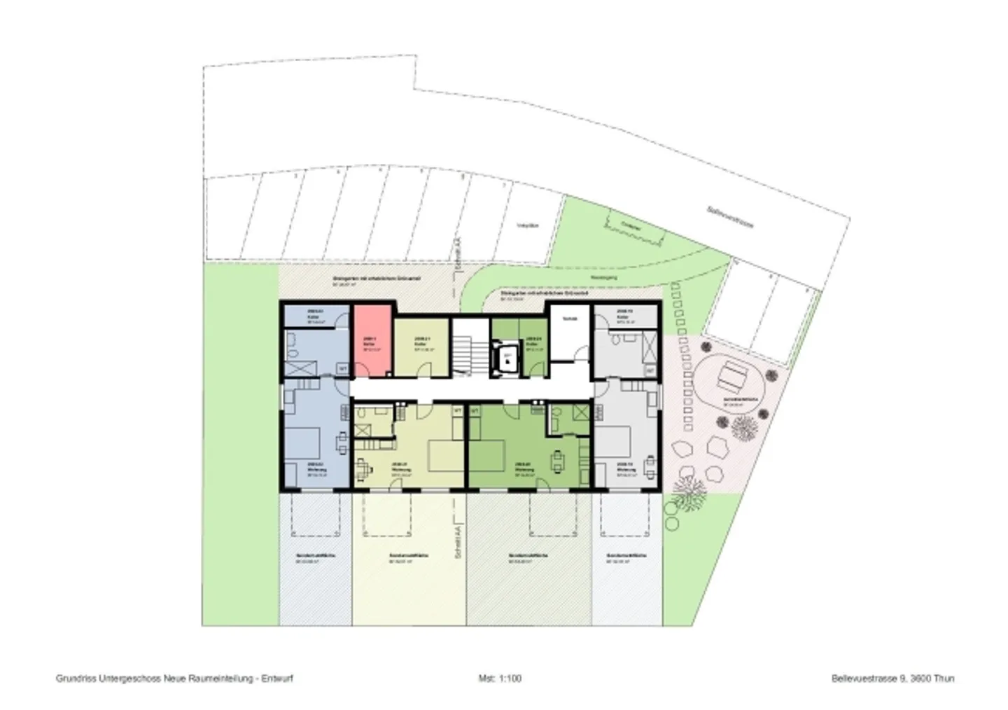 «Letzte 2-Zi.-Seniorenwohnung in Thun zu verkaufen, Nr.22 im Gartengeschoss» - Foto 11 von 13