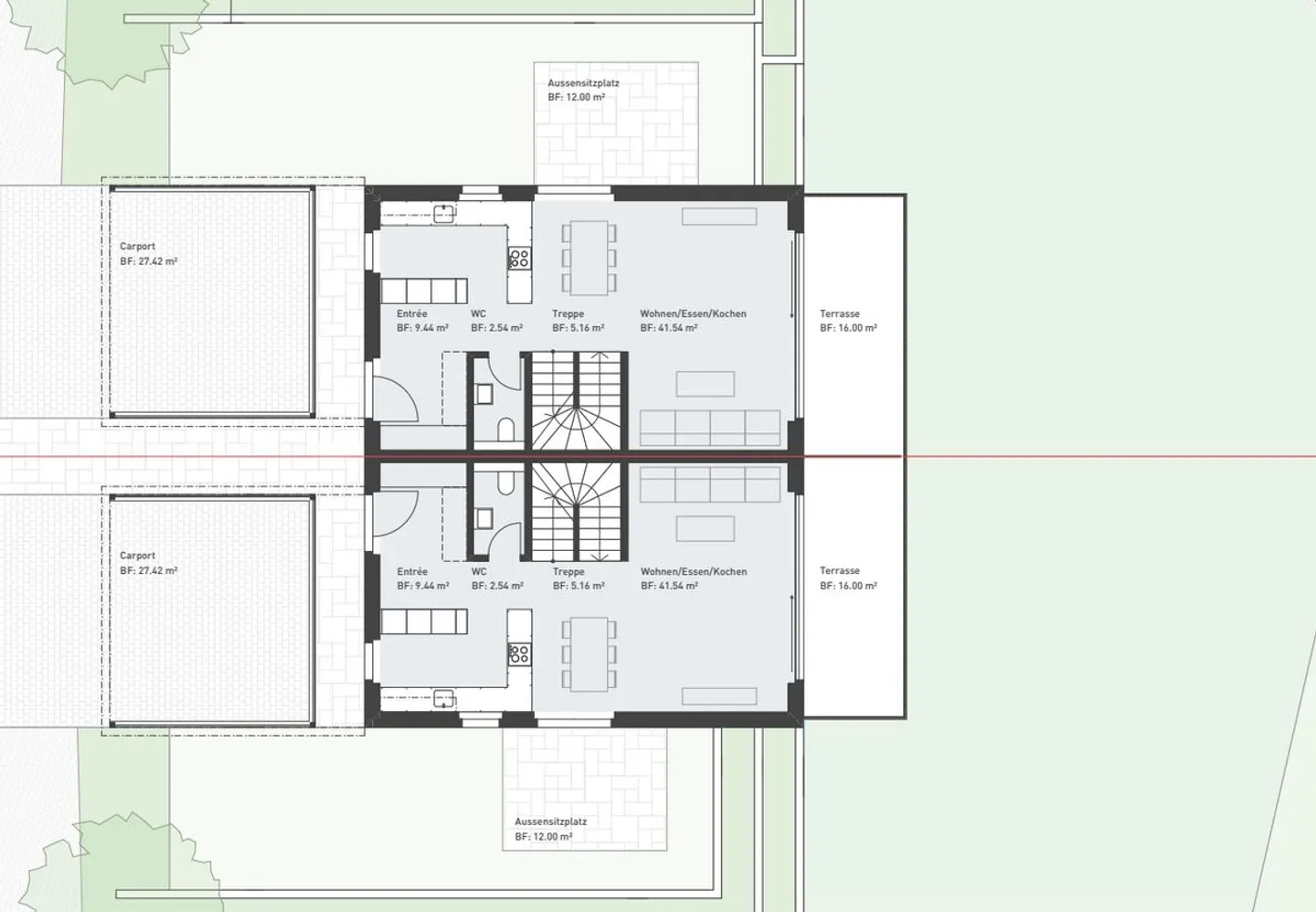 Duplex moderno al confine del bosco - Foto 6 di 12