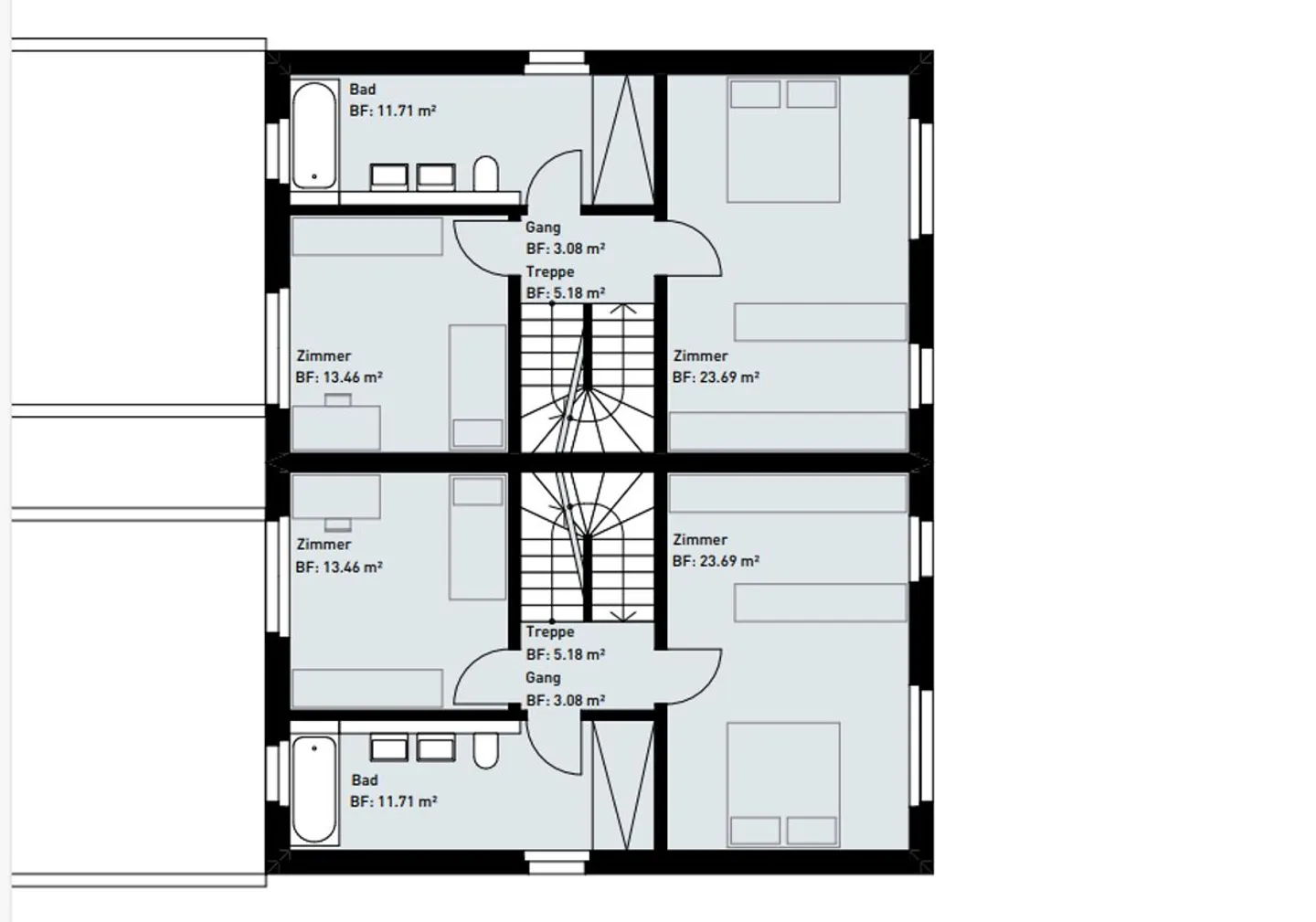 Duplex moderno al confine del bosco - Foto 7 di 12