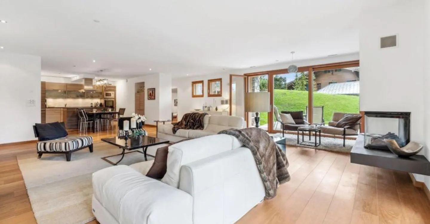 Villars, lussuoso appartamento contemporaneo 6 pcs, giardino, 2 posti auto, sci in/sci out - Foto 9 di 10