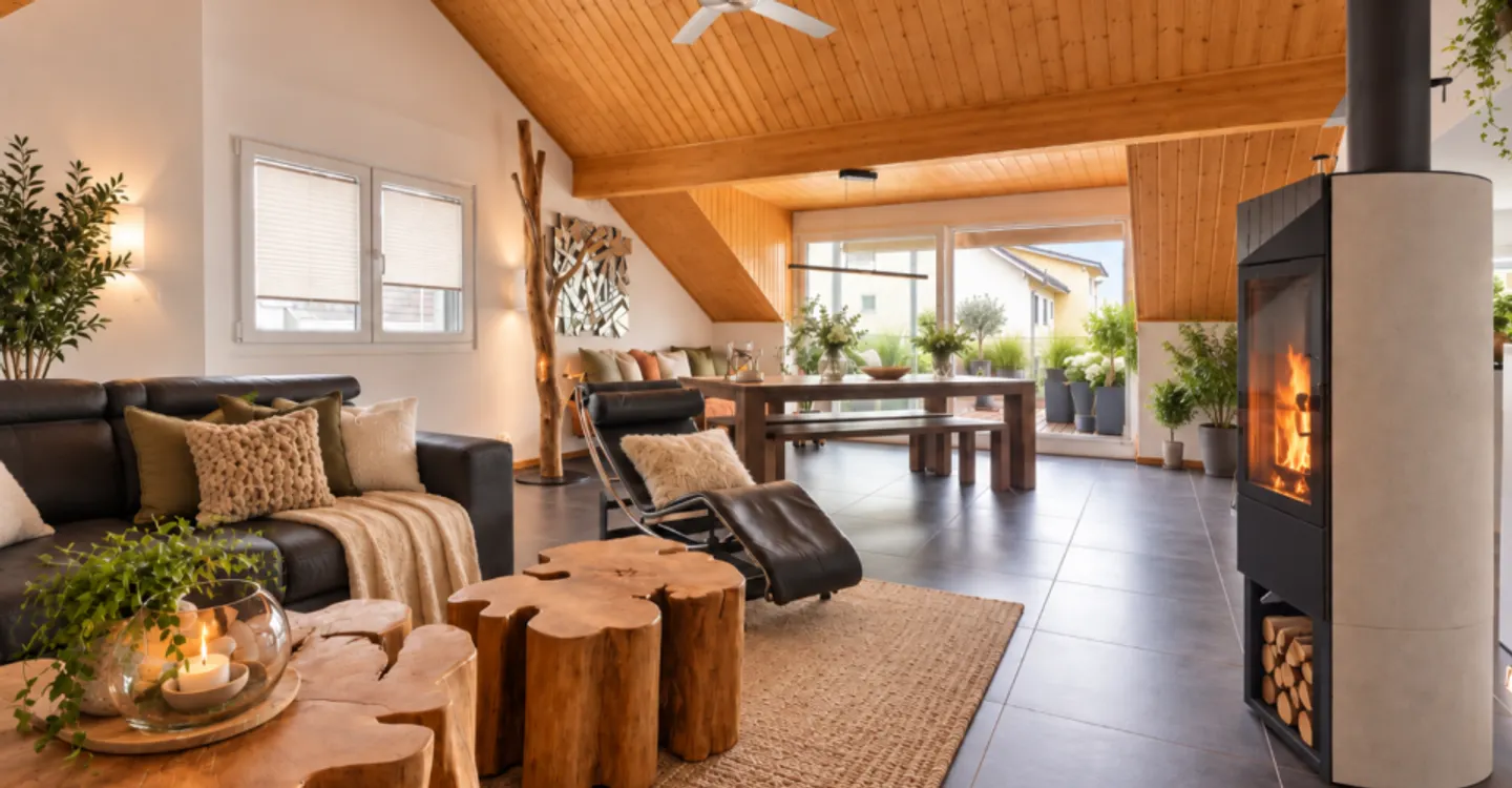 Duplex penthouse apartment with 5.5 rooms of 180m2 in a green setting - Photo 2 of 12