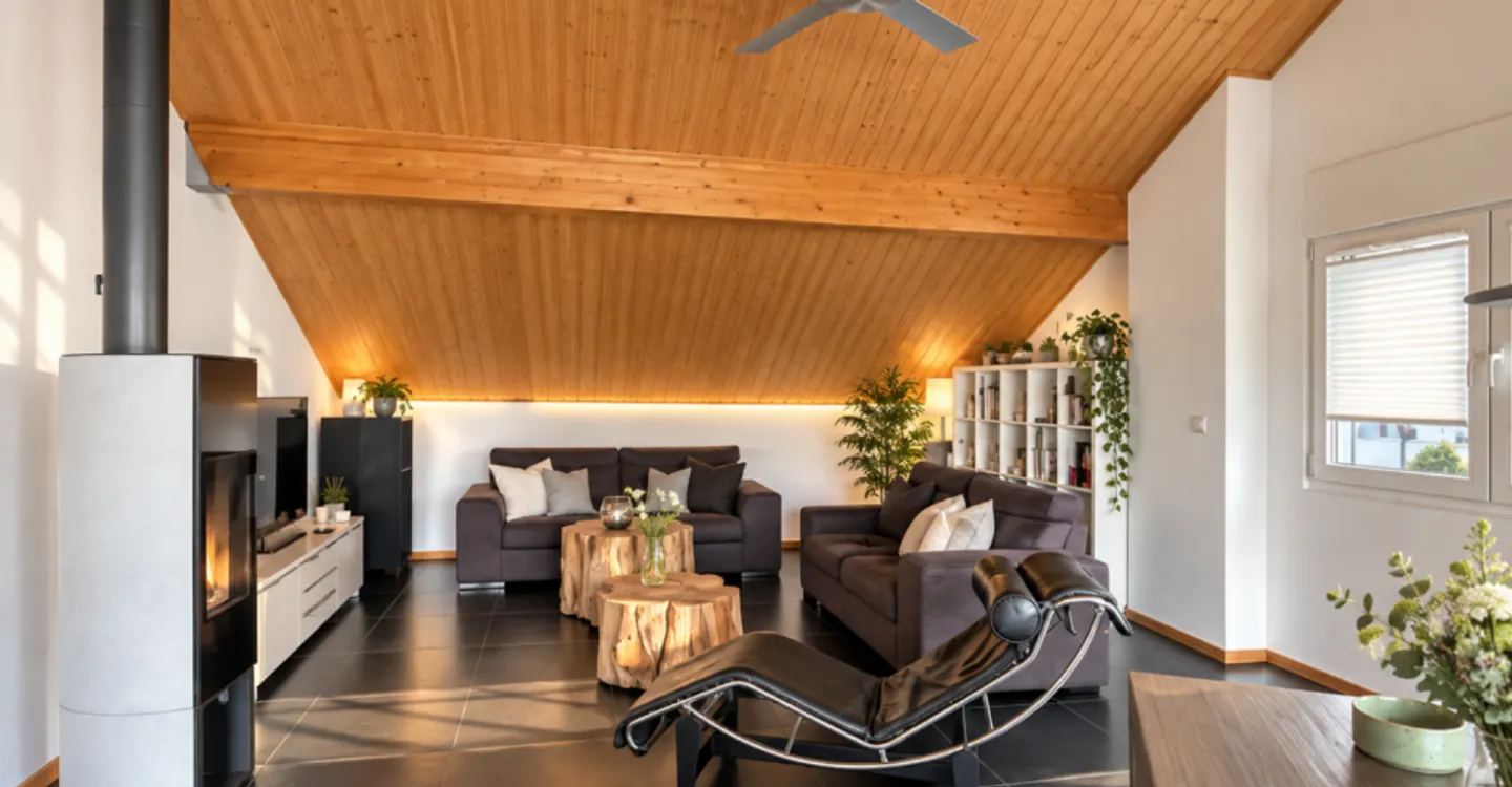 Duplex penthouse apartment with 5.5 rooms of 180m2 in a green setting - Photo 3 of 12