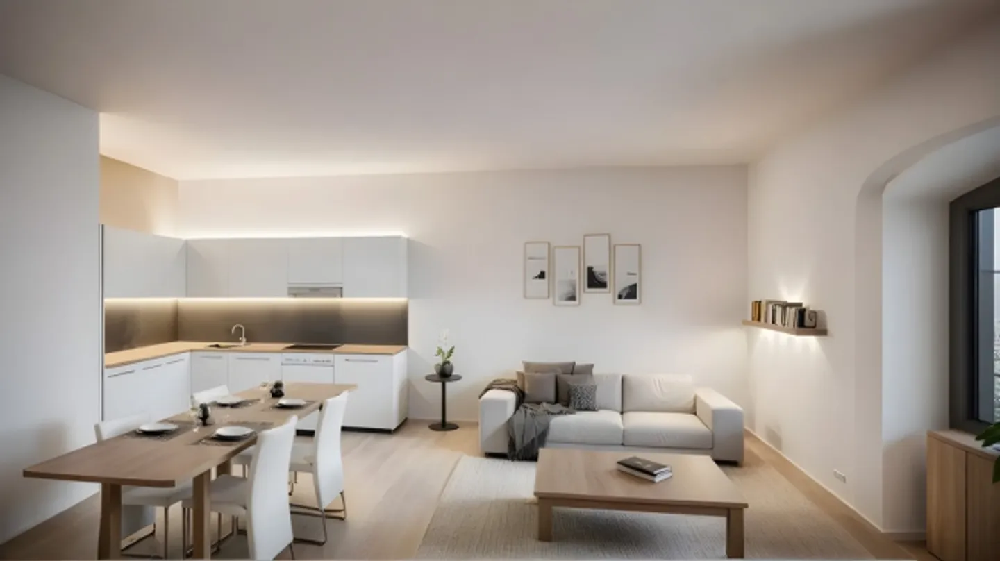 Appartement à colombages de 2,5 pièces avec balcon - Photo 2 sur 7