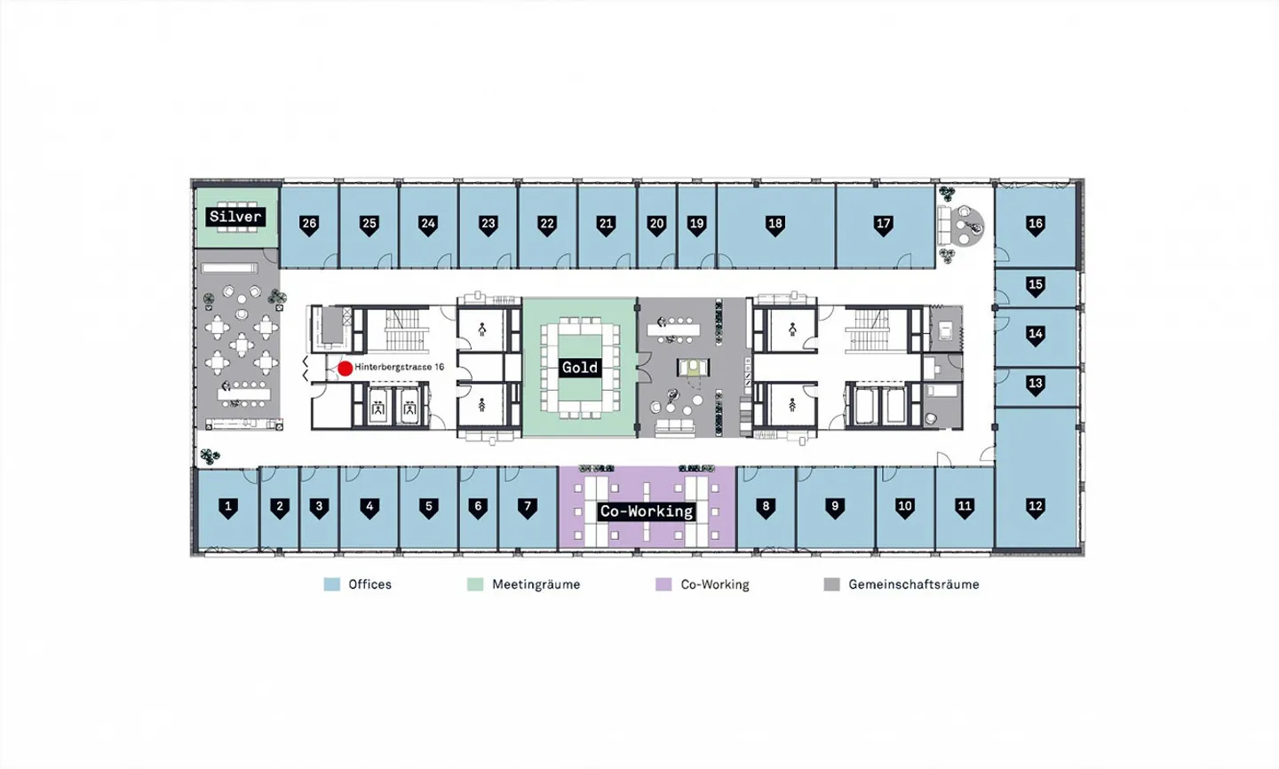 Il tuo ufficio di squadra con un'infrastruttura completa - Presso kuia-office sei flessibile - Foto 3 di 13
