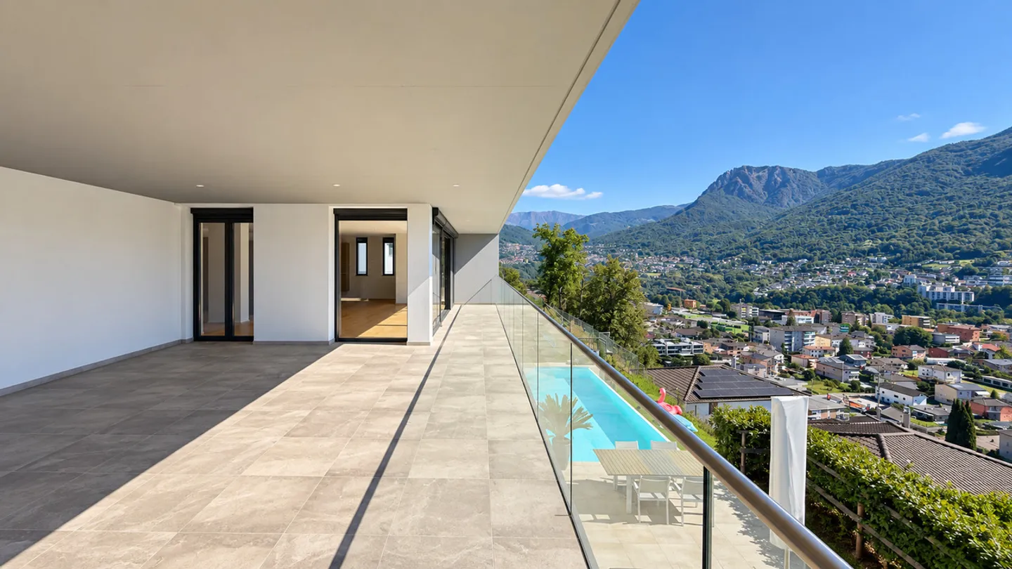 Elegante Wohnung mit Panoramaterrasse in exklusiver Residenz - Foto 9 von 13