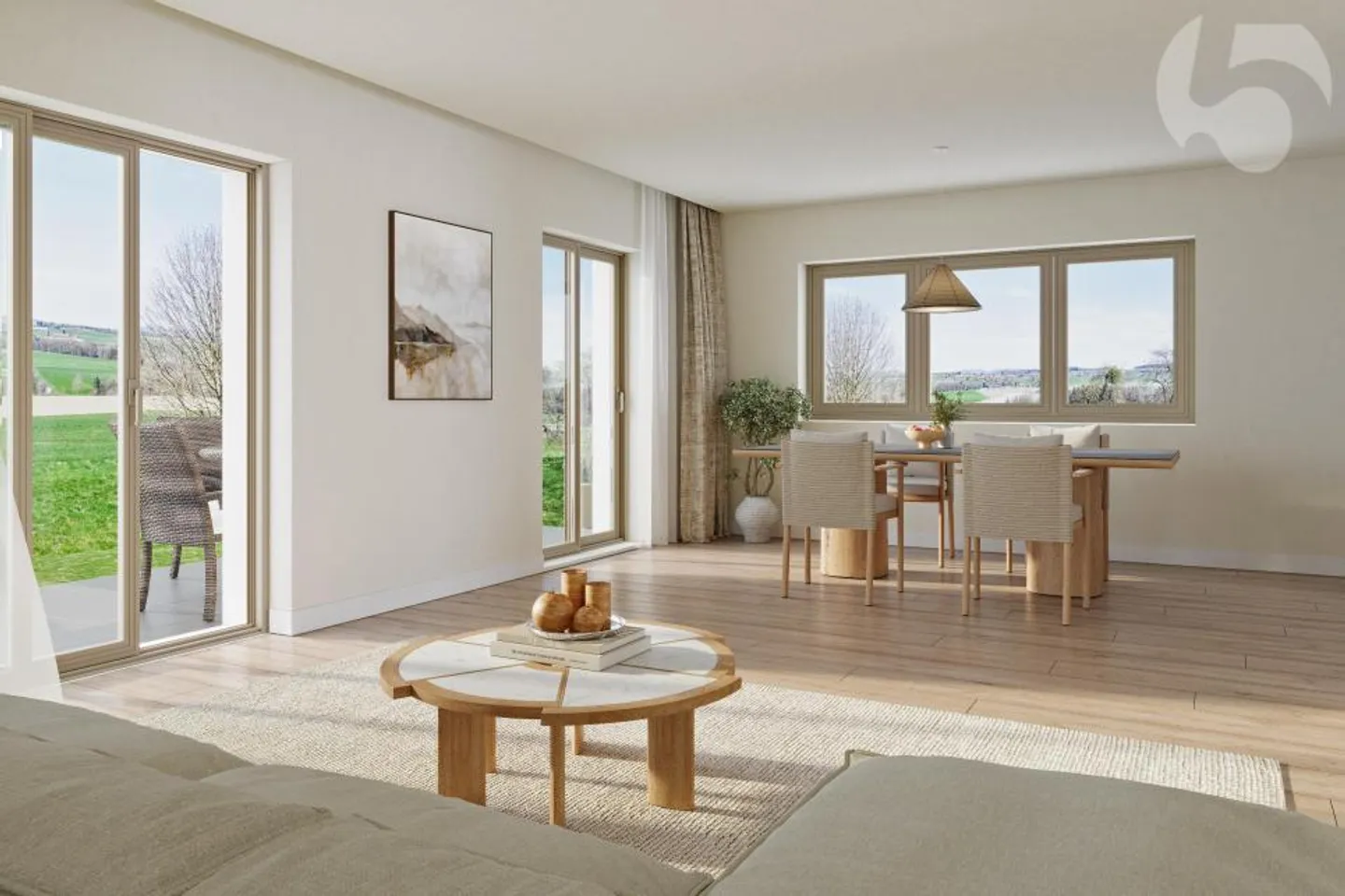 Verkauf nach Plänen in Rueyres: 2 Villen mit 6,5 Zimmern und 150 m2 Wohnfläche mit schöner Aussicht auf das Tal, 1 km von der Gare du Leb de Bercher entfernt - Foto 4 von 13