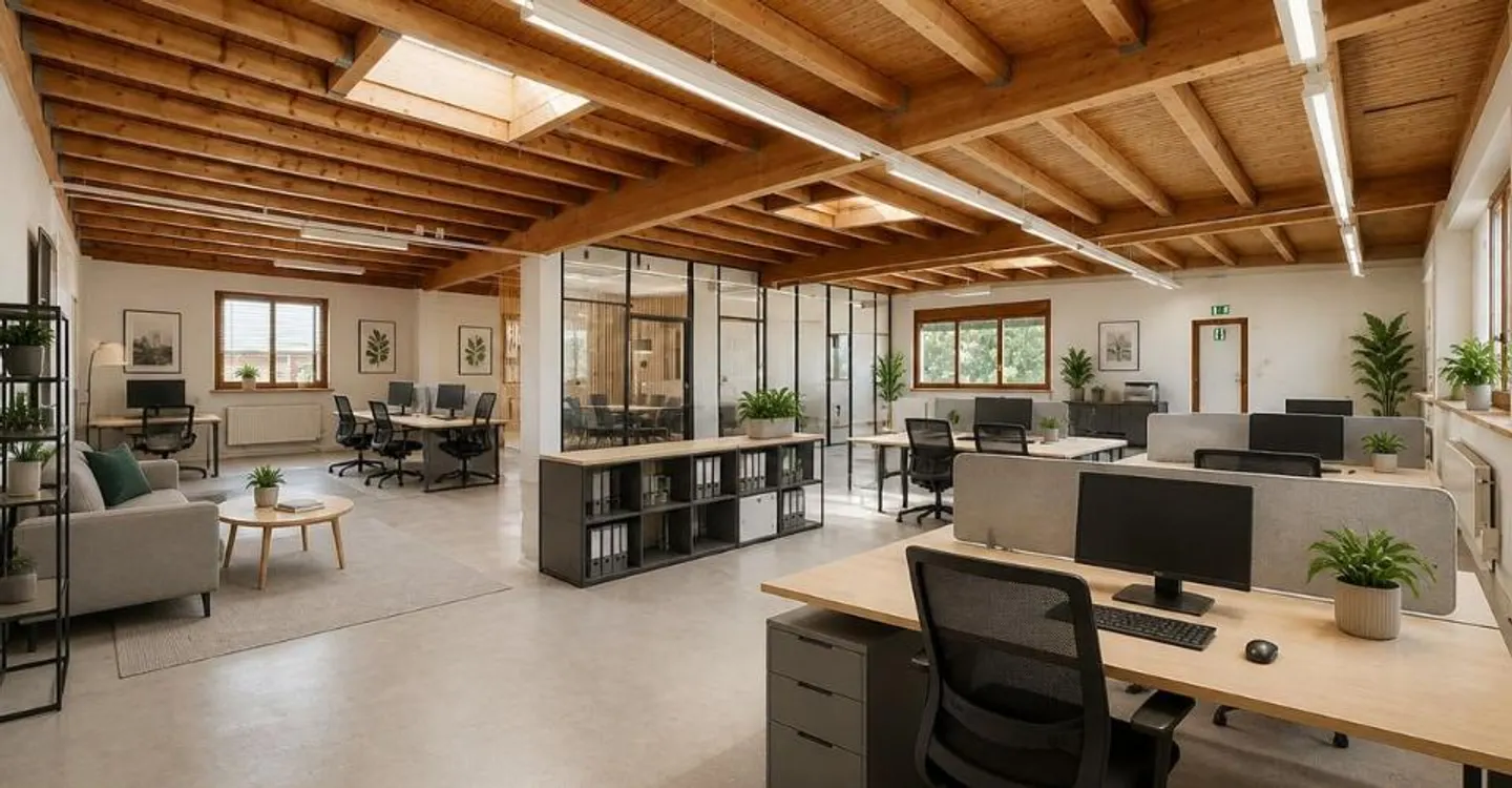 Gewerbefläche von 207 m² in einer Einheit, 2. Etage ohne eine einzige Stufe, 3 Außenparkplätze inklusive, sofort verfügbar - Foto 1 von 13