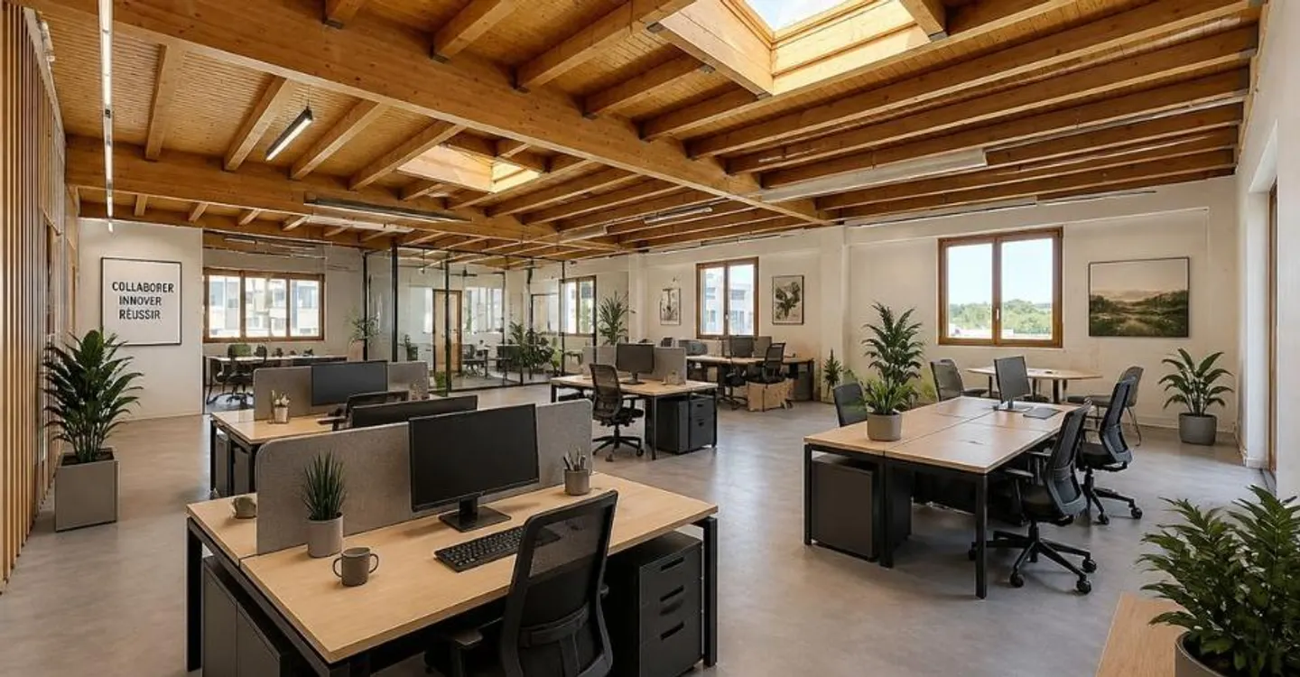 Gewerbefläche von 207 m² in einer Einheit, 2. Etage ohne eine einzige Stufe, 3 Außenparkplätze inklusive, sofort verfügbar - Foto 2 von 13
