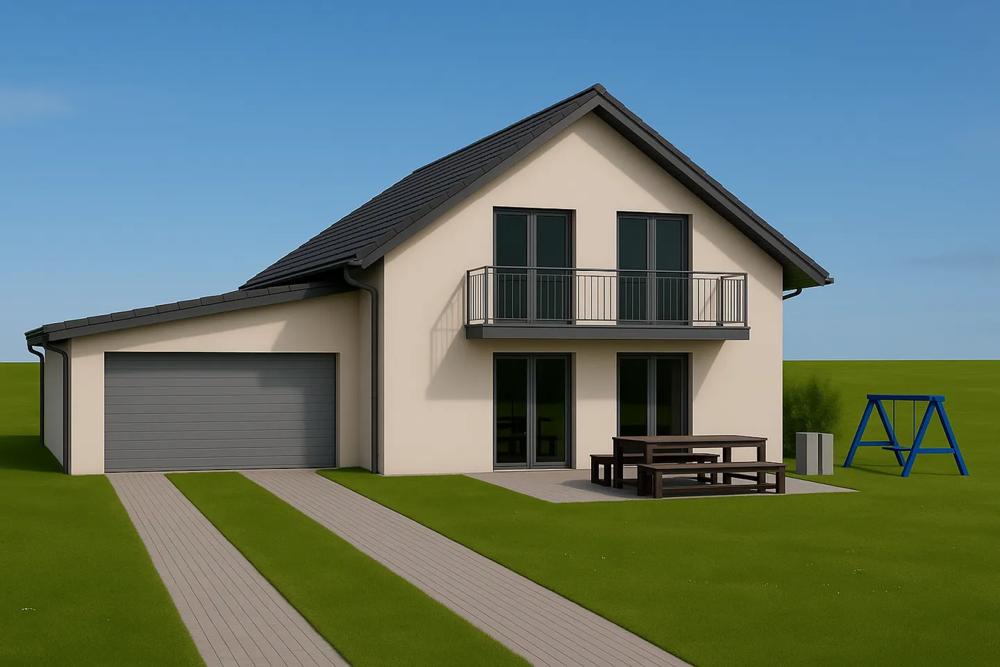 Neues Einfamilienhaus an familienfreundlicher Lage - Foto 1 von 1