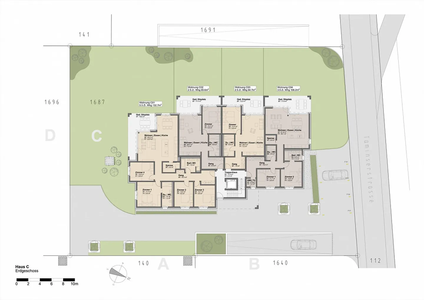 Moderno appartamento di 2,5 stanze con giardino privato - Foto 7 di 8