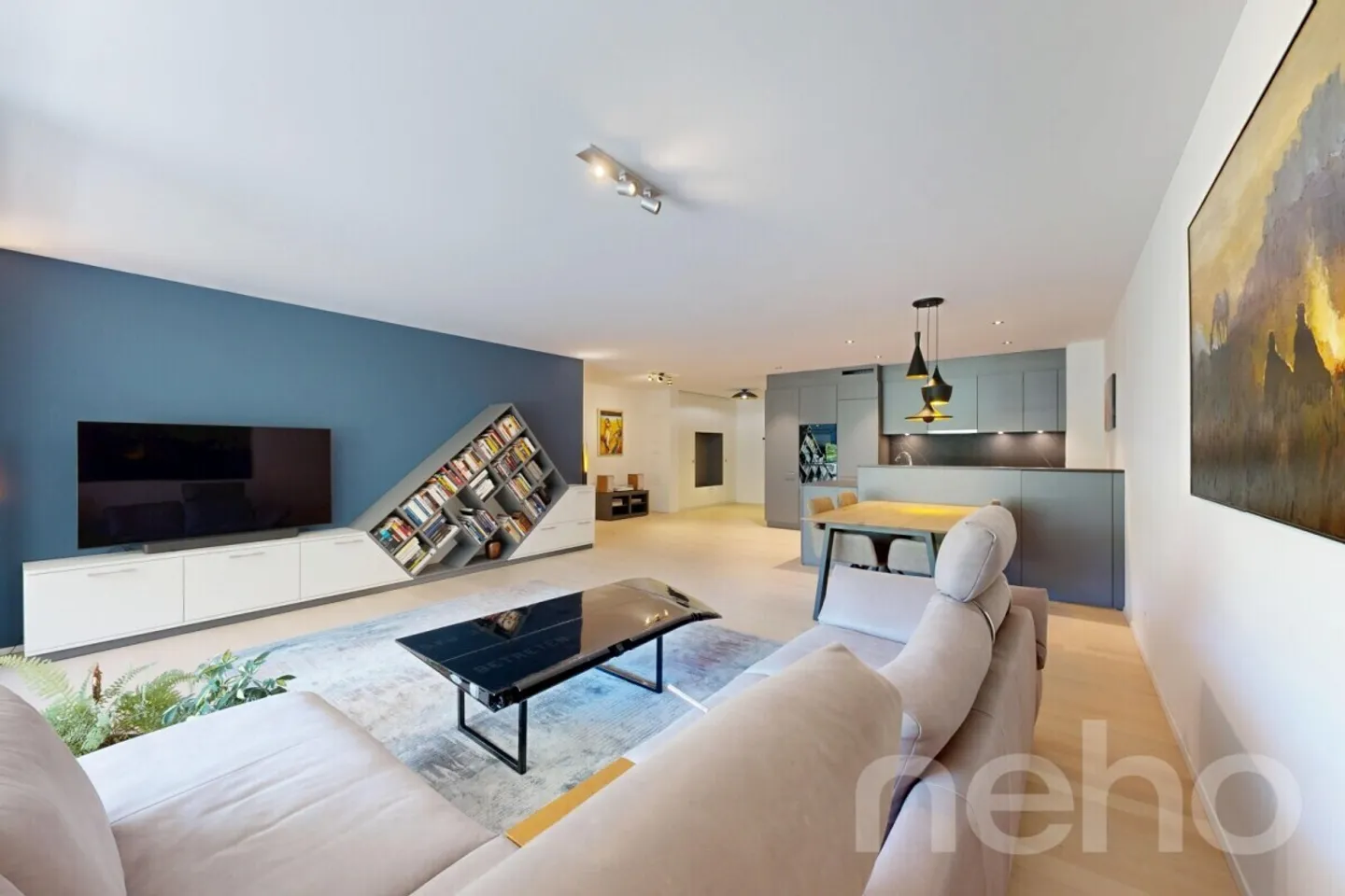 Appartement moderne de 4,5 pièces avec vue sur la verdure - Photo 2 sur 12