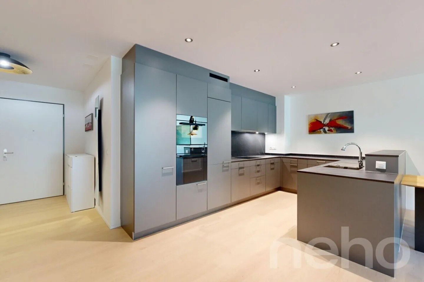 Appartement moderne de 4,5 pièces avec vue sur la verdure - Photo 3 sur 12