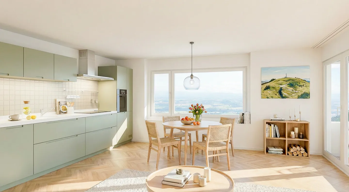 New PPE Apartment with 3.5 Rooms Living in the Sun, Above the Fog - Photo 5 of 11