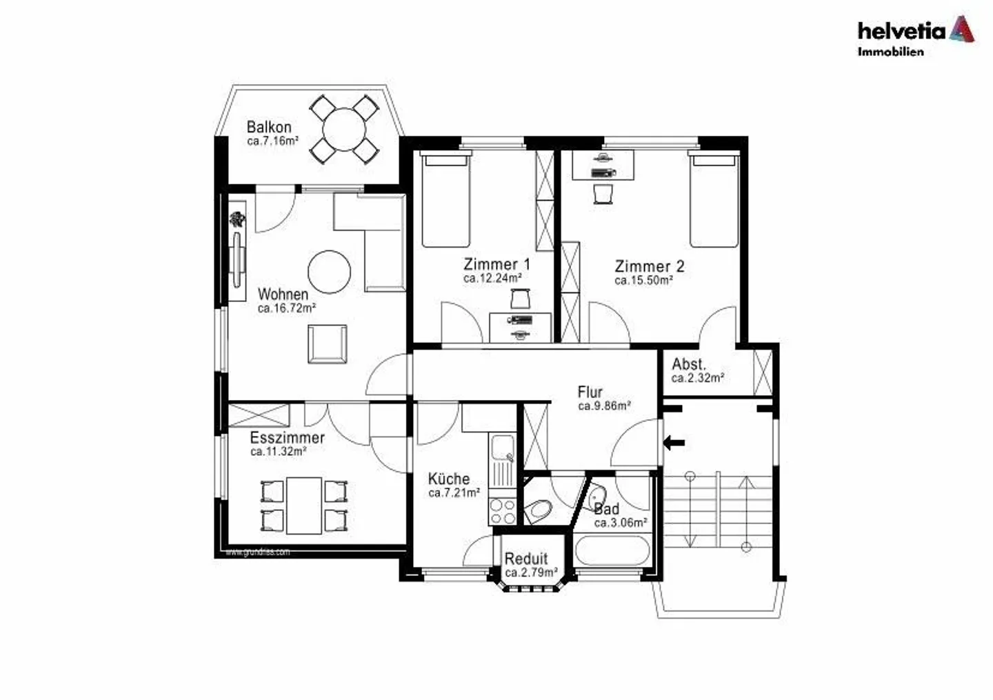 4 Zimmer-Wohnung, 6006 Luzern - Foto 7 von 8