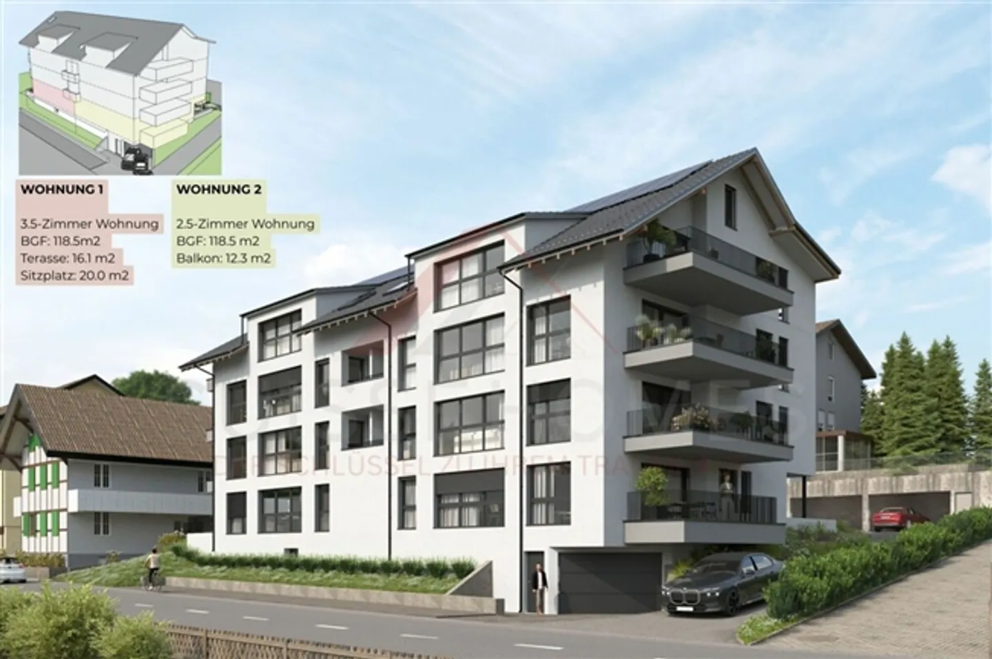 2.5-Room Condominium with Terrace "RESIDENCE CENTRO" South - Photo 13 of 15