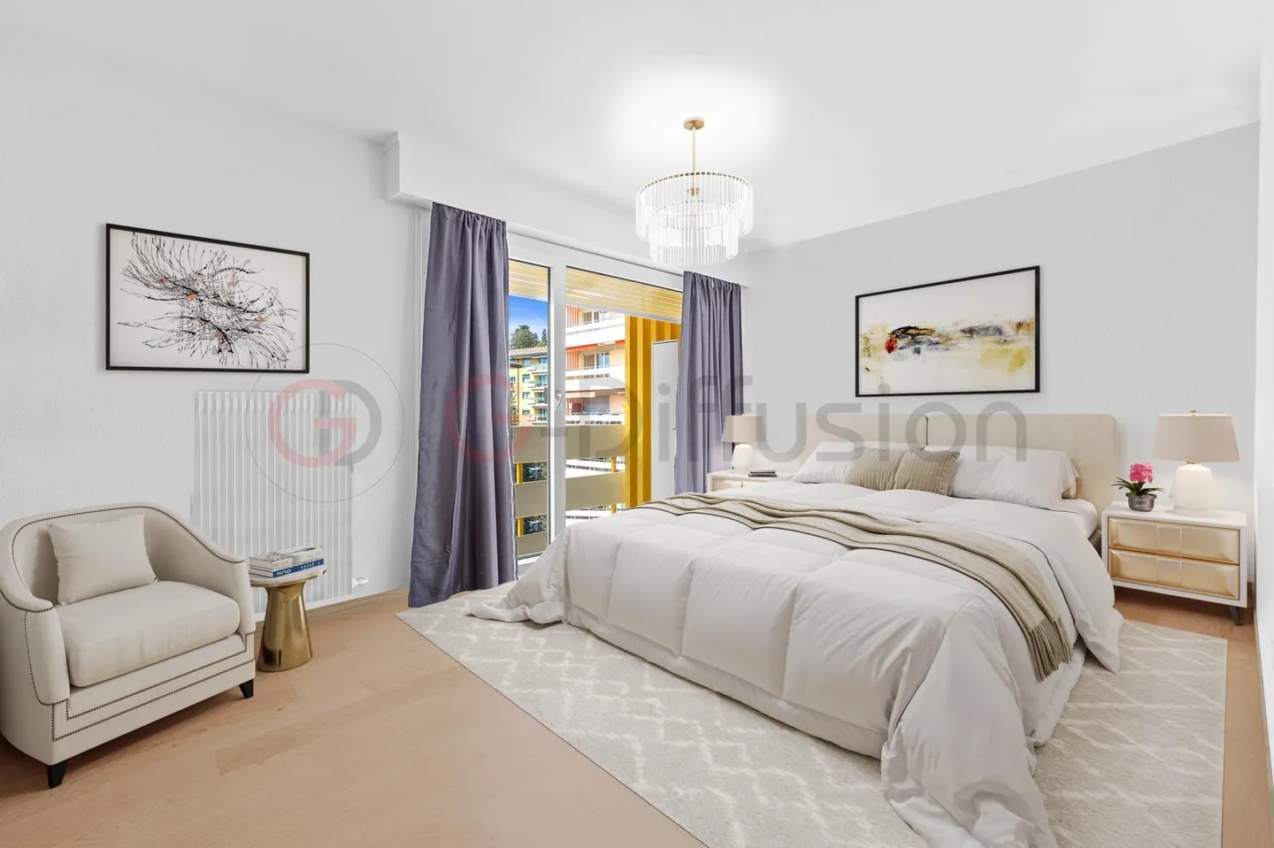 Charmantes 3.5 Zimmer-Wohnung mit Balkon und Seeblick - Foto 1 di 9