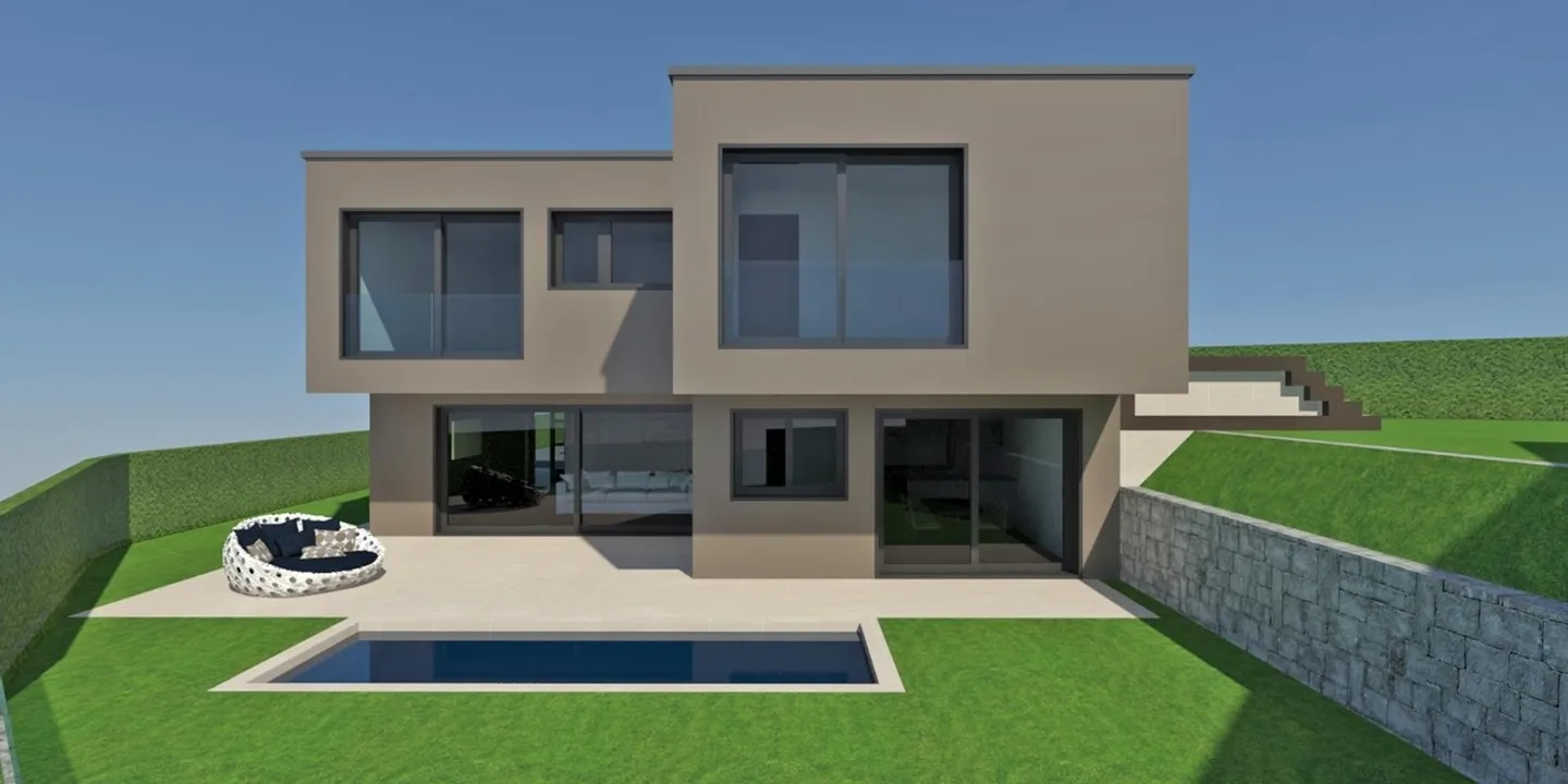 Villa contemporanea con vista lago - Foto 2 di 11