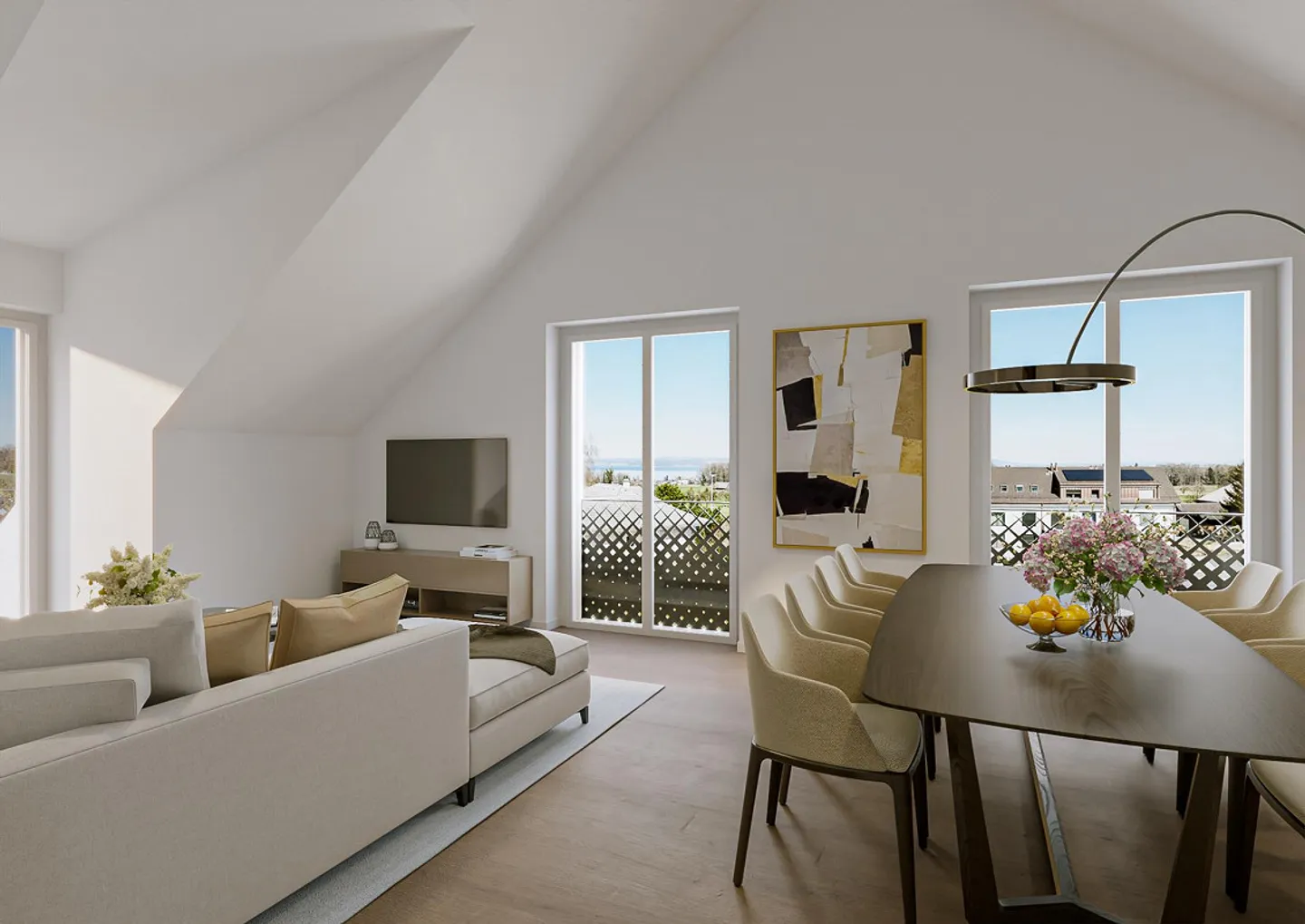 Appartement élégant de 3,5 pièces avec grande part de jardin - Photo 5 sur 7