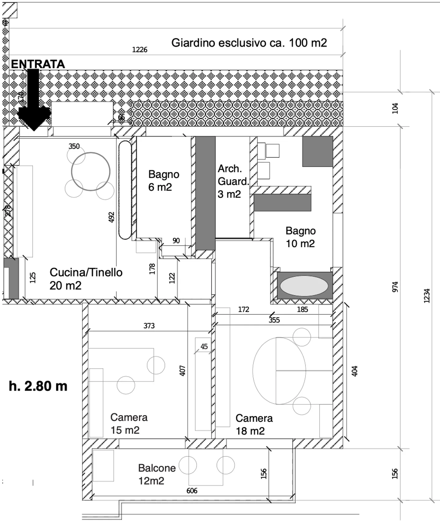 Charmante renovierte Wohnung in einer Villa mit Schwimmbad - Foto 13 von 13