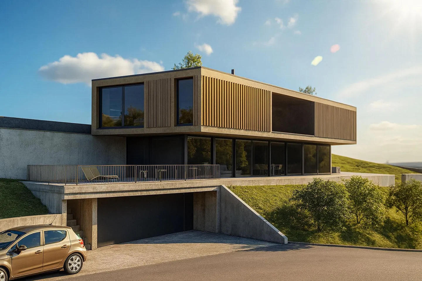 Modern single-family villa under construction with garden in Camorino - Photo 6 of 10