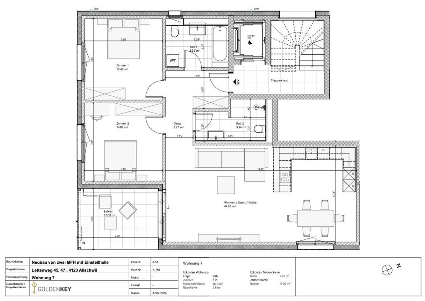 Geräumige 3.5-Zimmer-Wohnung - Foto 5 von 8