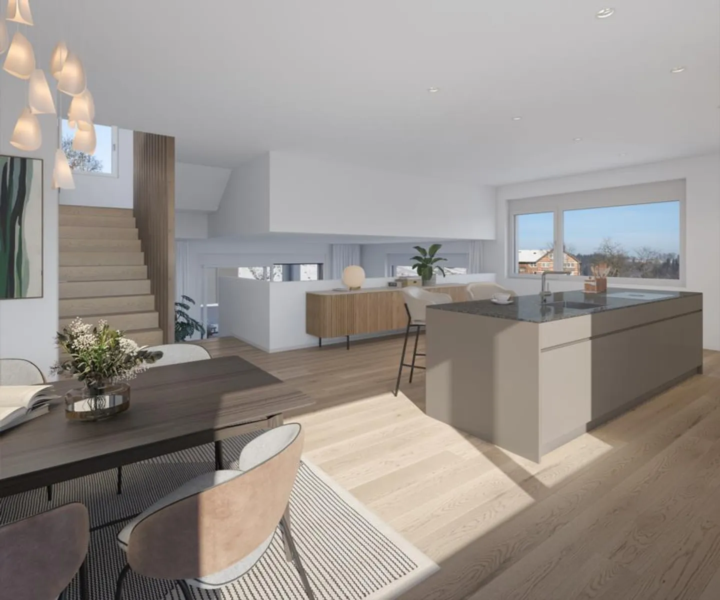 Moderna casa bifamiliare con vista lago non ostacolata - Foto 3 di 9