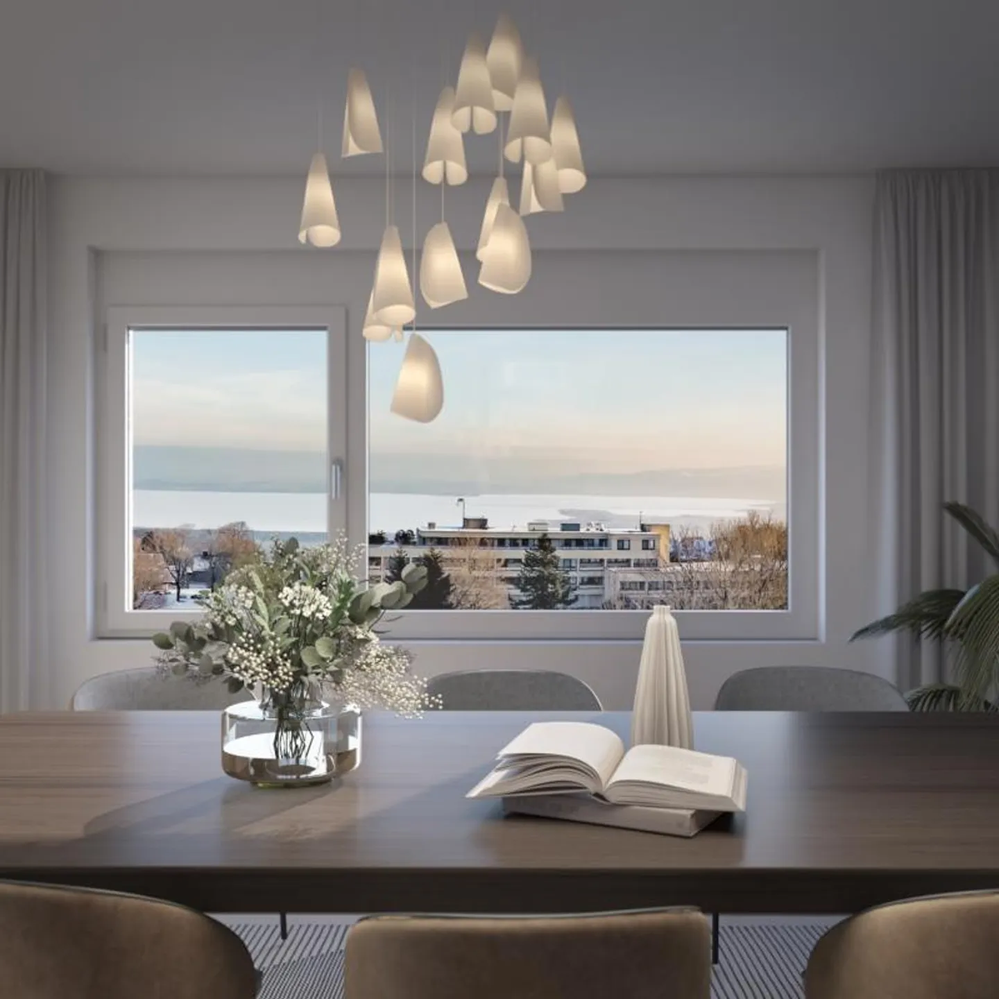 Moderna casa bifamiliare con vista lago non ostacolata - Foto 8 di 9