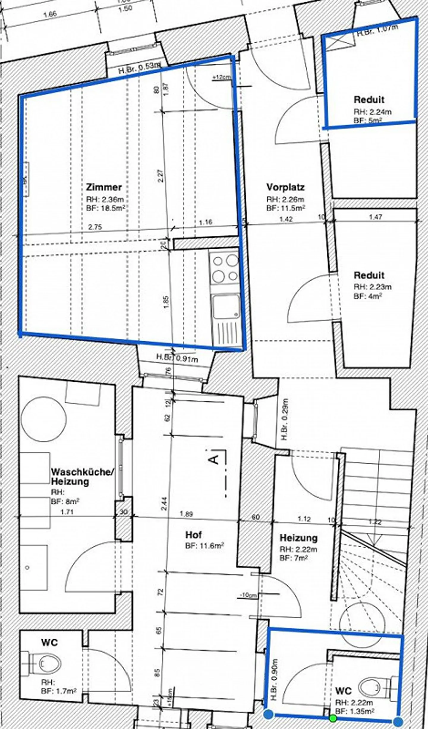 Studio dans la vieille ville de Rheinfelden - Photo 6 sur 6