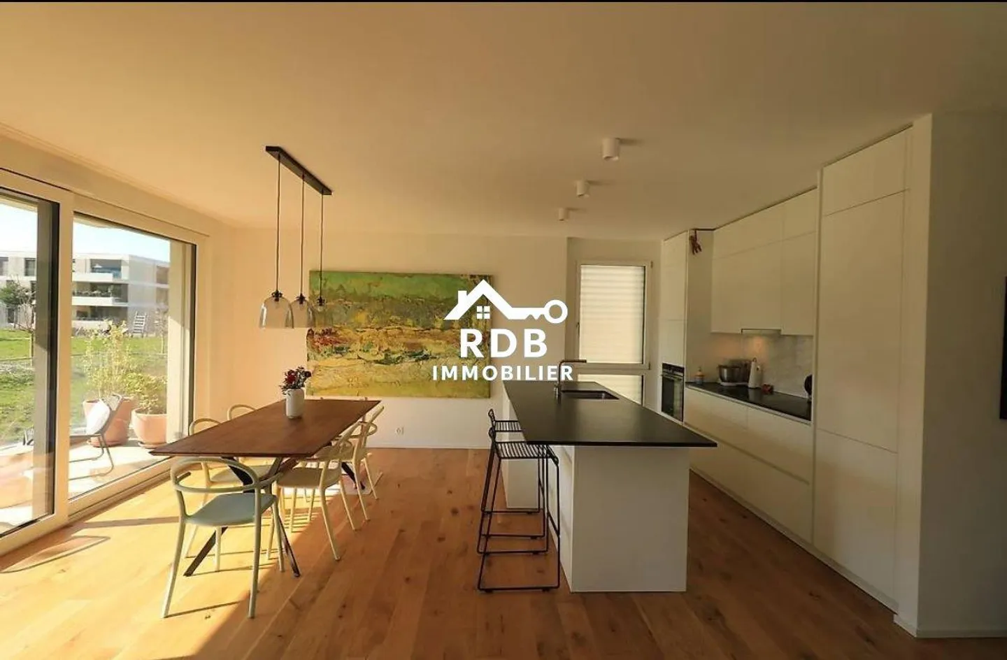 Neue möblierte 5-Zimmer-Wohnung im Obergeschoss in Troinex 1256 - Foto 2 von 5