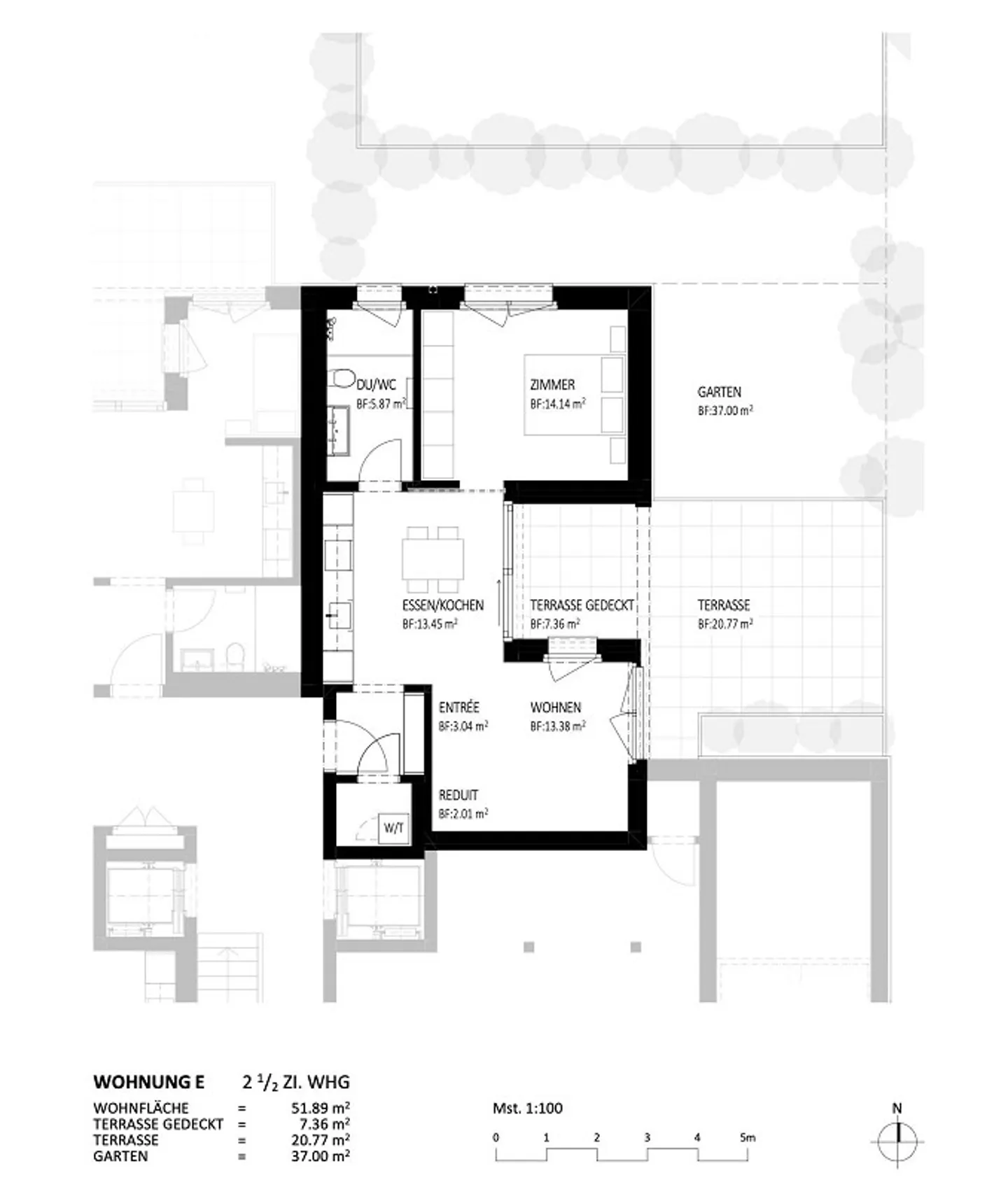 Appartamento di 2,5 stanze al piano terra Chur Wiesental - Foto 12 di 12