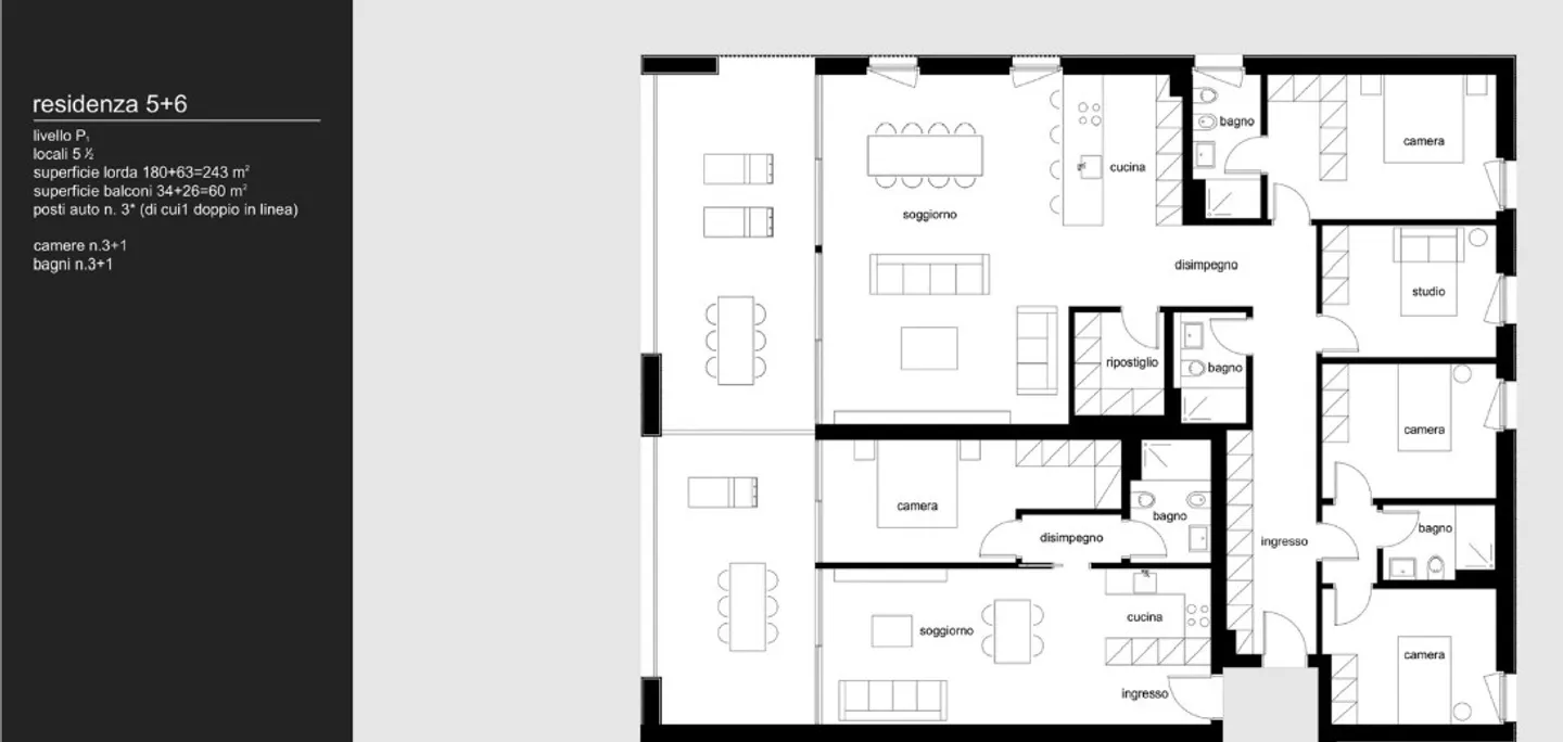 Magnifique appartement de 5,5 pièces au bord du lac avec vue imprenable - Photo 4 sur 20