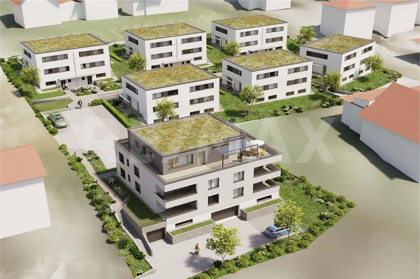 Nuovo progetto di costruzione 6 case unifamiliari a schiera/ Casa n. 3 fila superiore - Foto 7 di 13