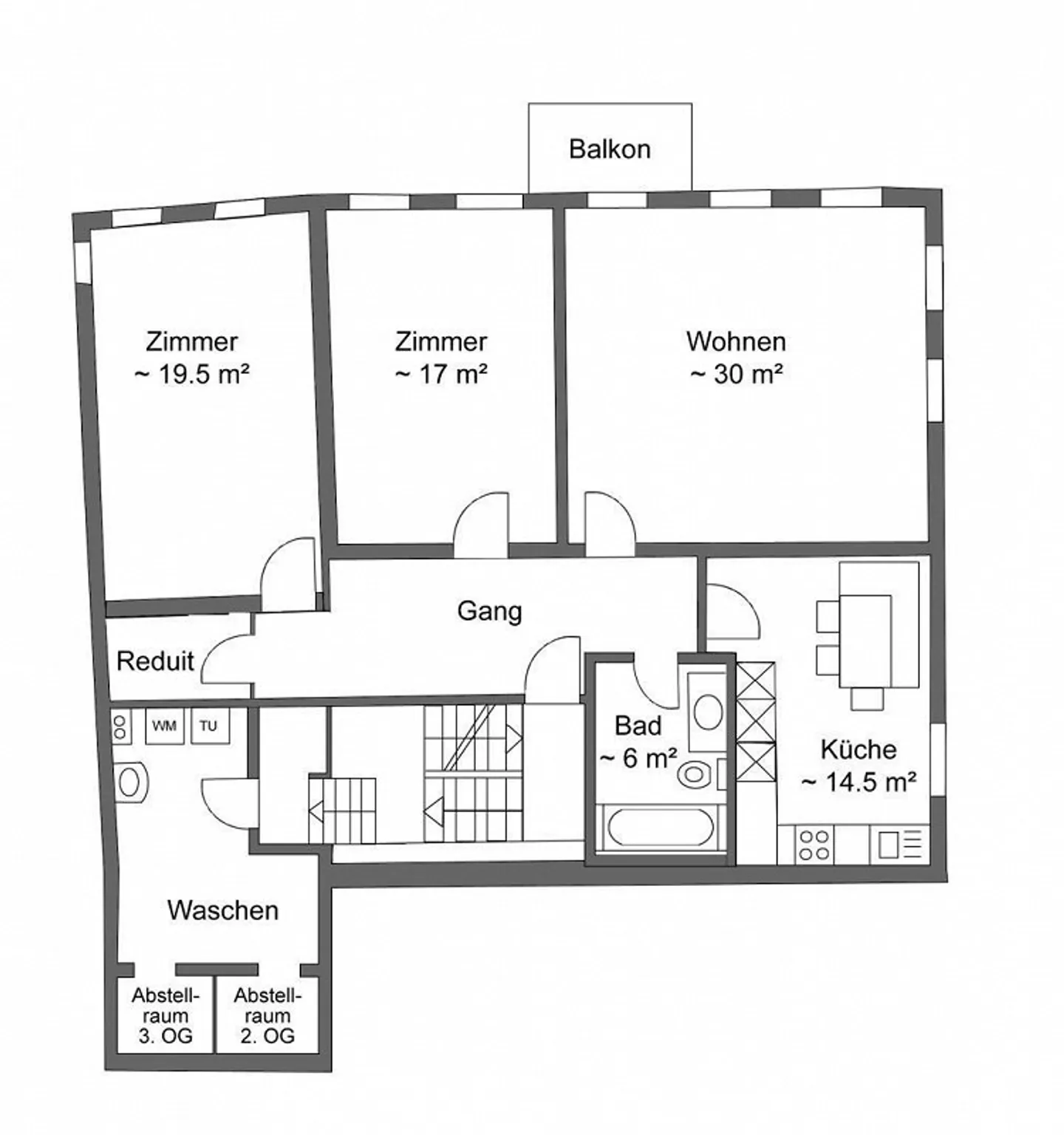 Spacious Old Town Apartment with Balcony - Photo 7 of 7