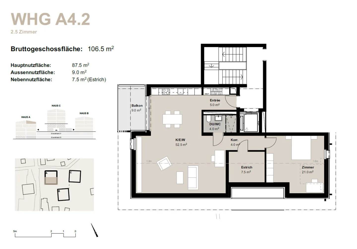 Geräumige 2.5-Zimmer-Penthouse - Foto 11 von 11