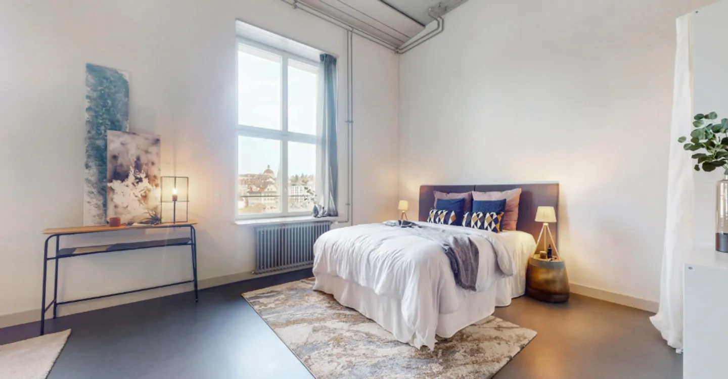 Loft mit Blick auf die Kapellbrücke - Foto 7 von 11
