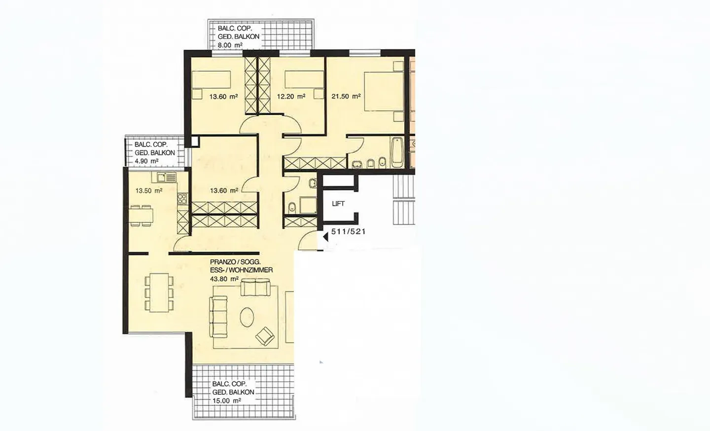 Moderno appartamento di 5,5 stanze con piscina a Pregassona - Foto 10 di 10