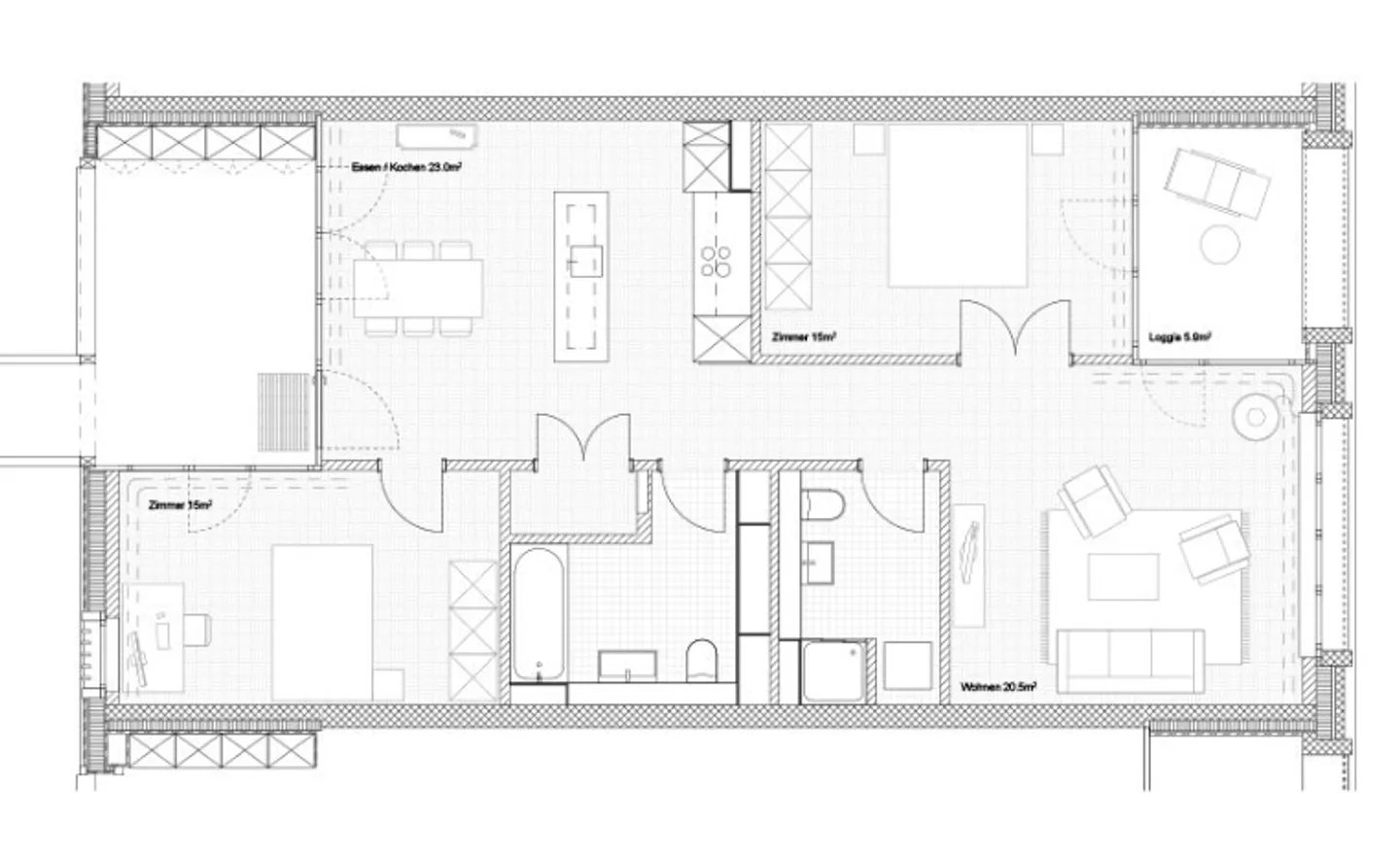 APPARTEMENT 3½ PIÈCES À ZURICH - DISTRICT 9 ALTSTETTEN, MEUBLÉ, TEMPORAIRE - Photo 10 sur 10
