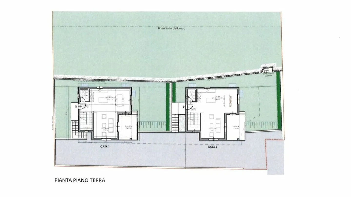 Casa unifamiliare con progetto edilizio approvato - Foto 3 di 5