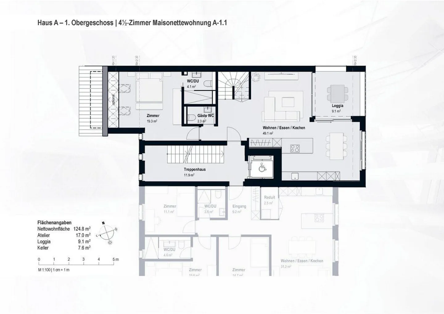 Stilvolle Maisonette-Wohnung - Foto 8 von 28