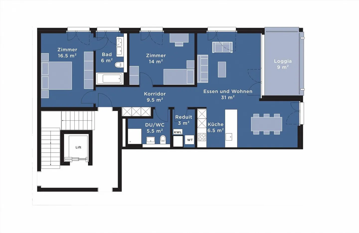 Moderne Wohnung mit viel Platz - Foto 8 von 8