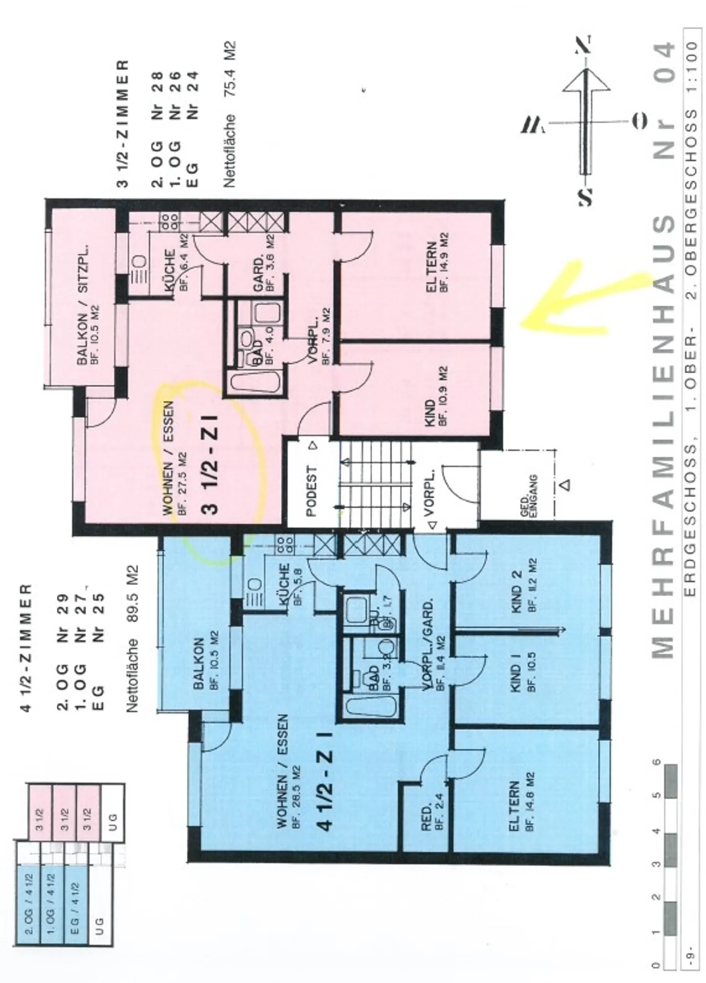 Geräumige Wohnung mit Balkon - Foto 7 von 7