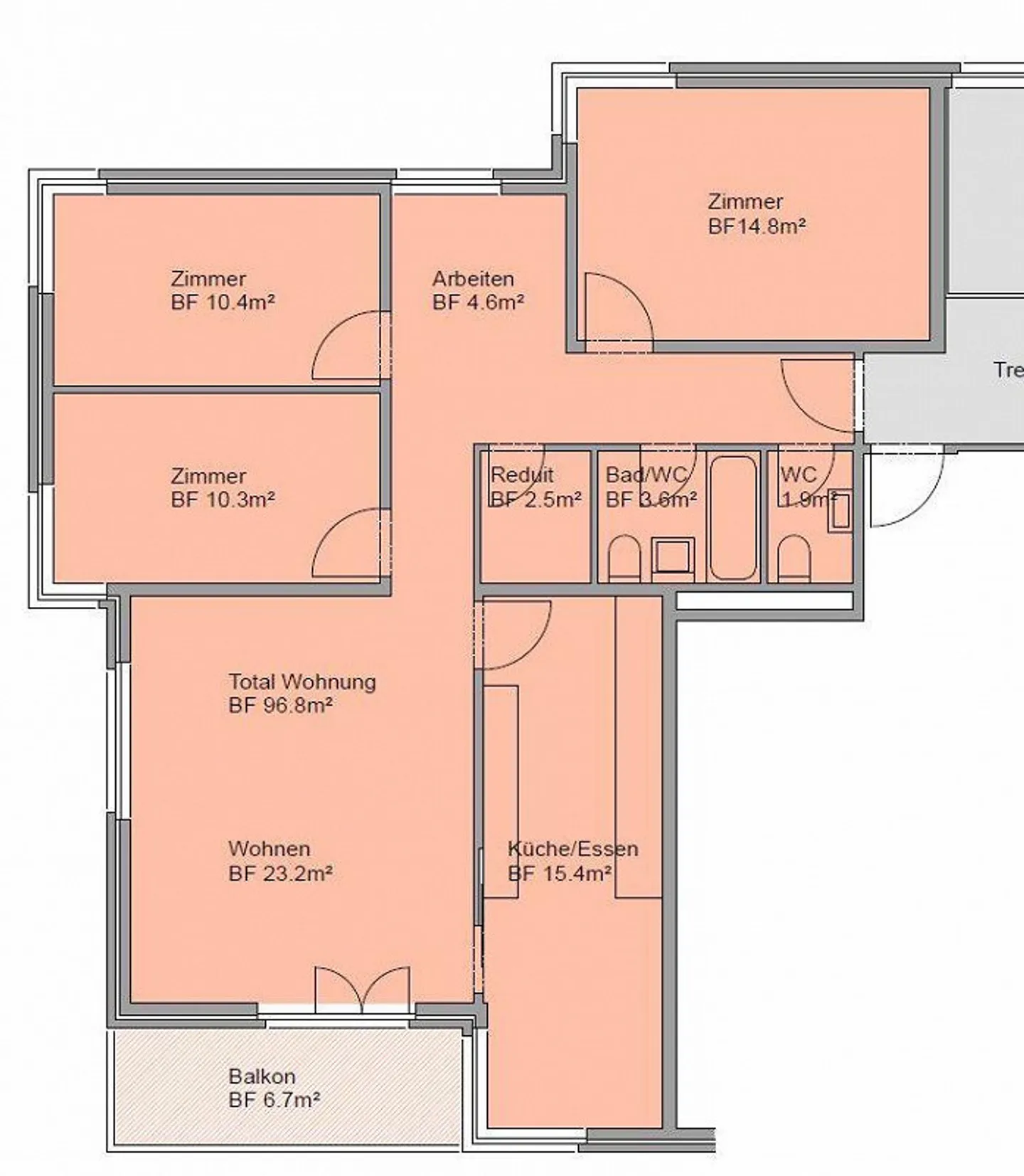 Neues Jahr, neues Glück - schöne 4.5-Zimmerwohnung mit Weitsicht - Foto 7 von 7