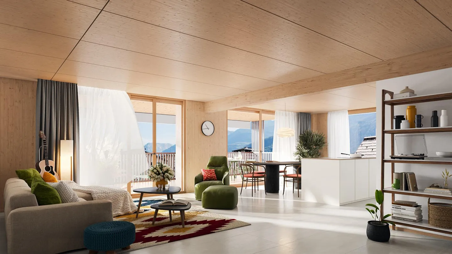 Vivre sainement dans un appartement au rez-de-chaussée de 5 1/2 pièces avec 150 m2 de pelouse privée pour jouer ou pour les fleurs - Photo 1 sur 6