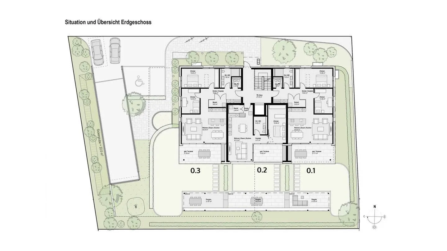 Near the Old Town: Top 3.5-Room Garden Apartment! Quiet & yet central - Photo 9 of 10