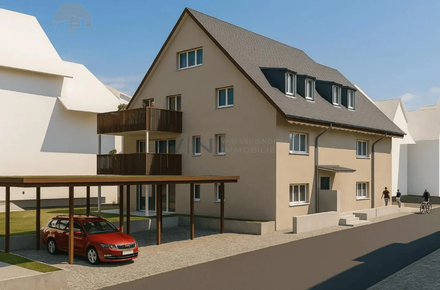 Zentrum-Grün: 3.5 Zimmer-Neubau - Foto 1 di 13
