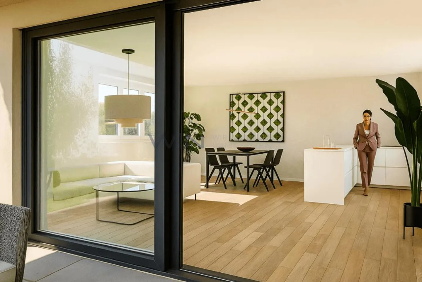 Zentrum-Grün: 3.5 Zimmer-Neubau - Foto 3 di 13